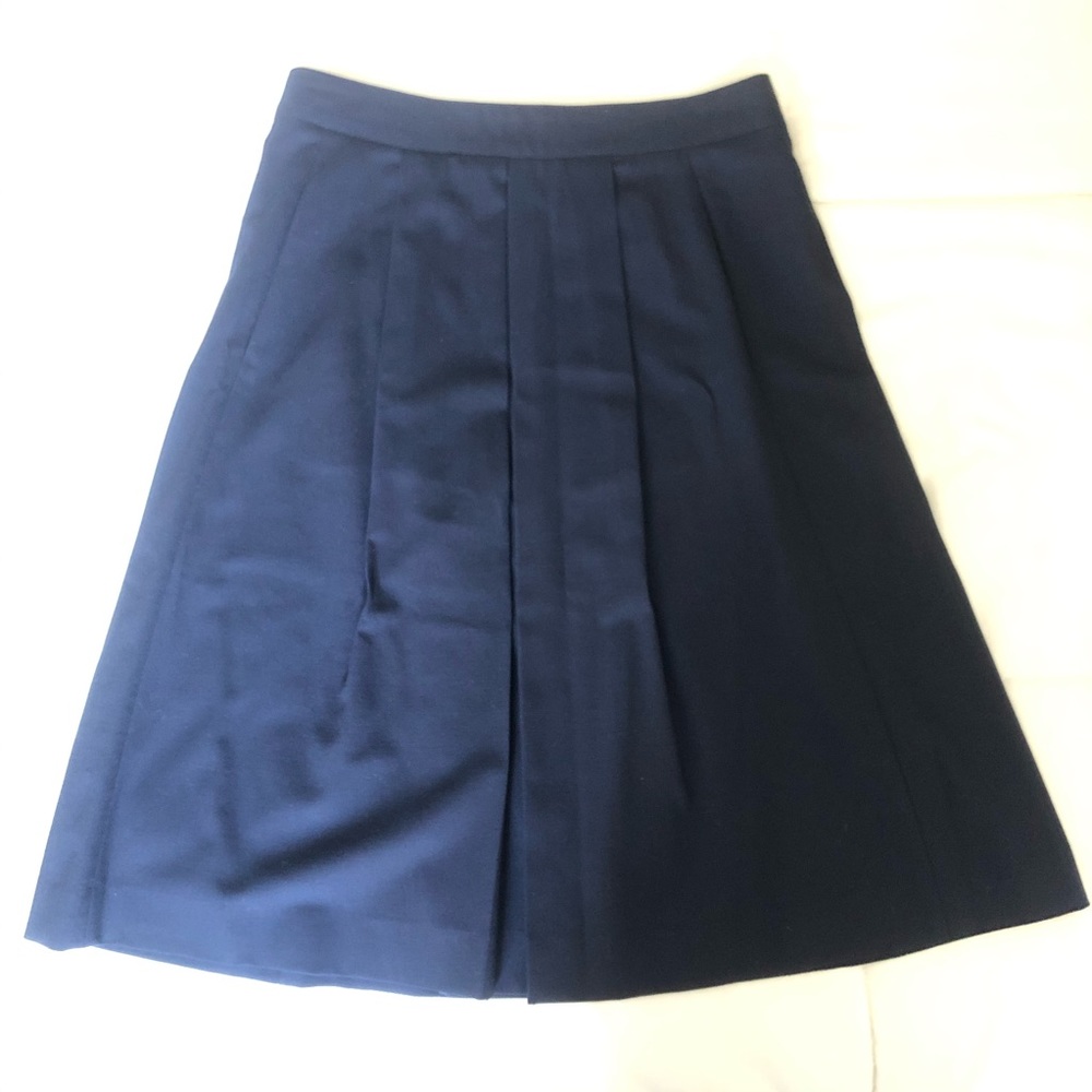 Theory A Line Wool MIDI Skirt